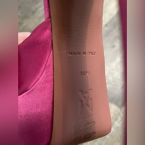 Amina muaddi pink heel #1 - Picture 3 of 6